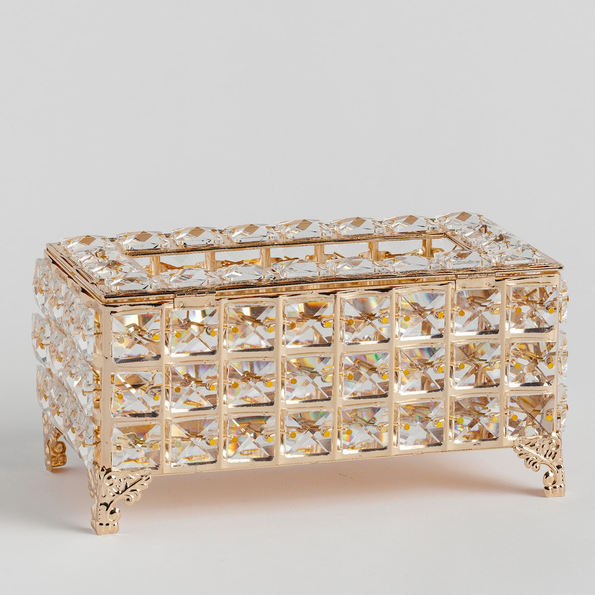 Chustecznik Etienet 23x12 cm z motywem geometrycznym