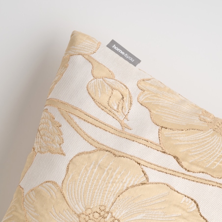 Poszewka Żakardowa Makowka 45x45 cm z motywem kwiatowym