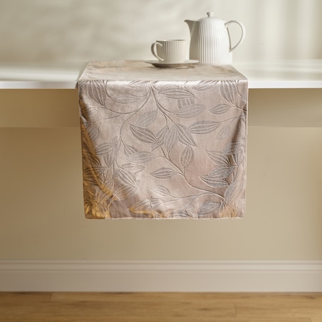 Bieżnik Blomstela 40x180 cm z motywem roślinnym