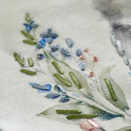 Bieżnik Haftowany Pansileo 40x180 cm z motywem królika