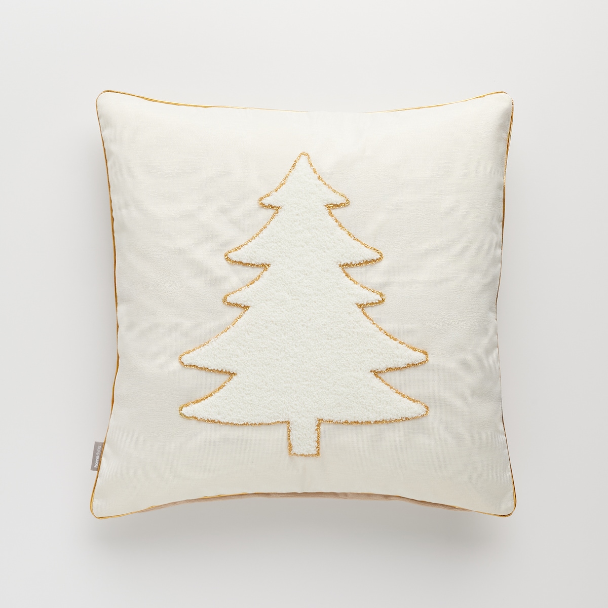 Poszewka Haftowana Medis 45x45 cm z motywem choinki