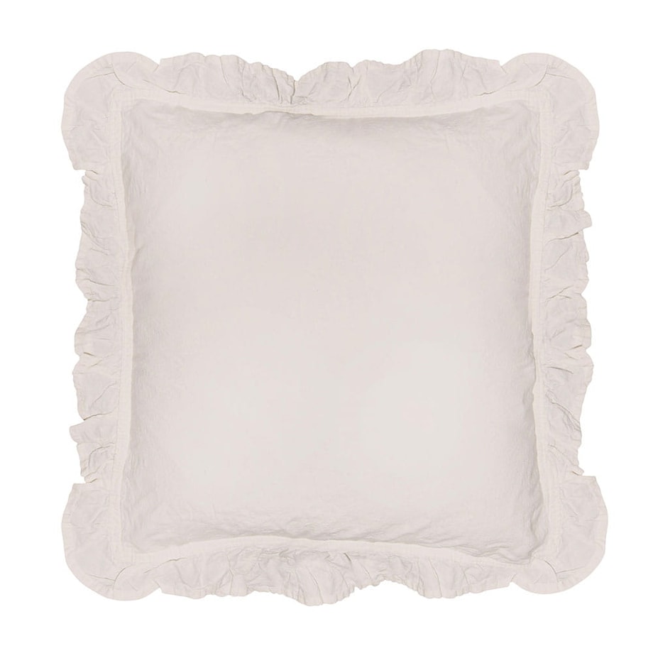 Komplet poszewek bawełnianych 2x40x40 cm Stonewashed Exclusive Natural Cream