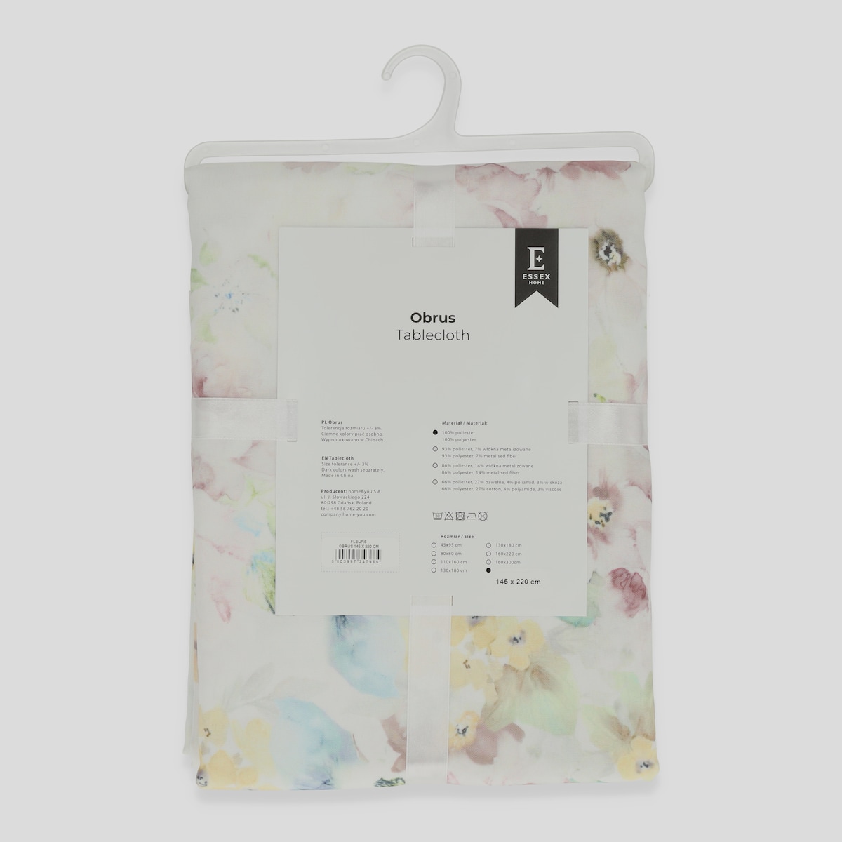 Obrus Drukowany Fleurs 145x220 cm