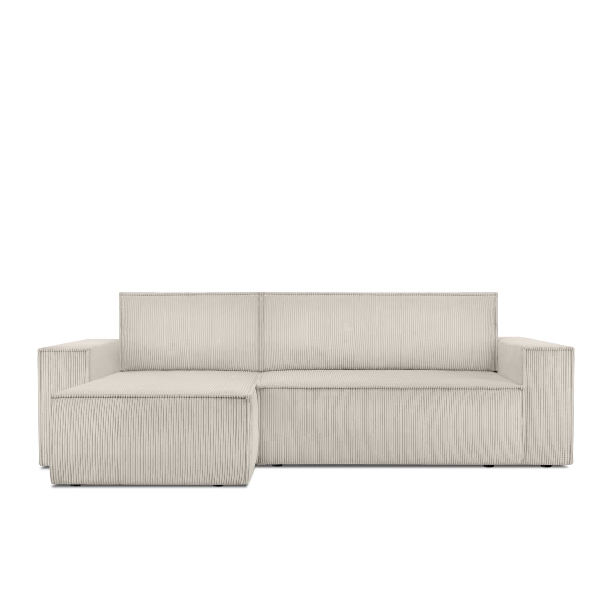 KONSIMO NAPI Uniwersalny narożnik z funkcją spania, kremowy, prawy/lewy