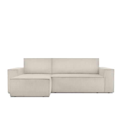 KONSIMO NAPI Uniwersalny narożnik z funkcją spania, kremowy, prawy/lewy