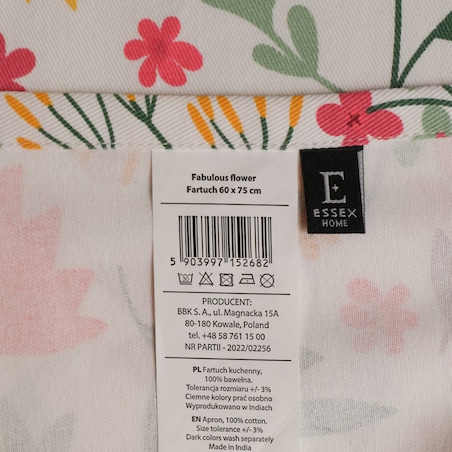 Fartuch Fabulous flowers 60x75 cm