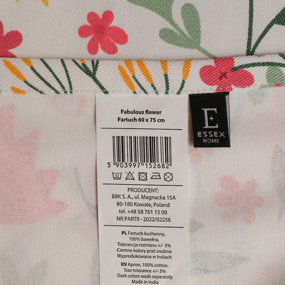 Fartuch Fabulous flowers 60x75 cm