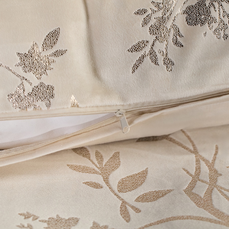 Pościel welwetowa ze złotym nadrukiem Pansema 200x220 cm z motywem postaci