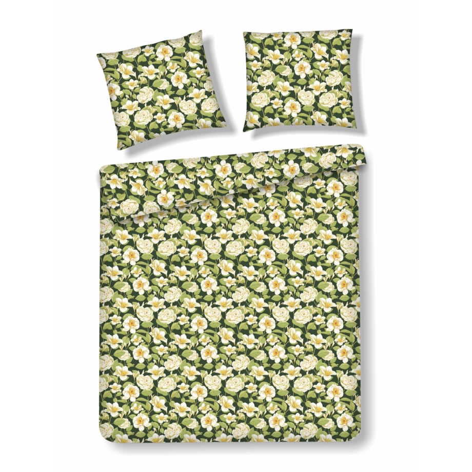 Pościel z bawełny satynowej Fenilla 200x220 cm z wzorem kwiatowym