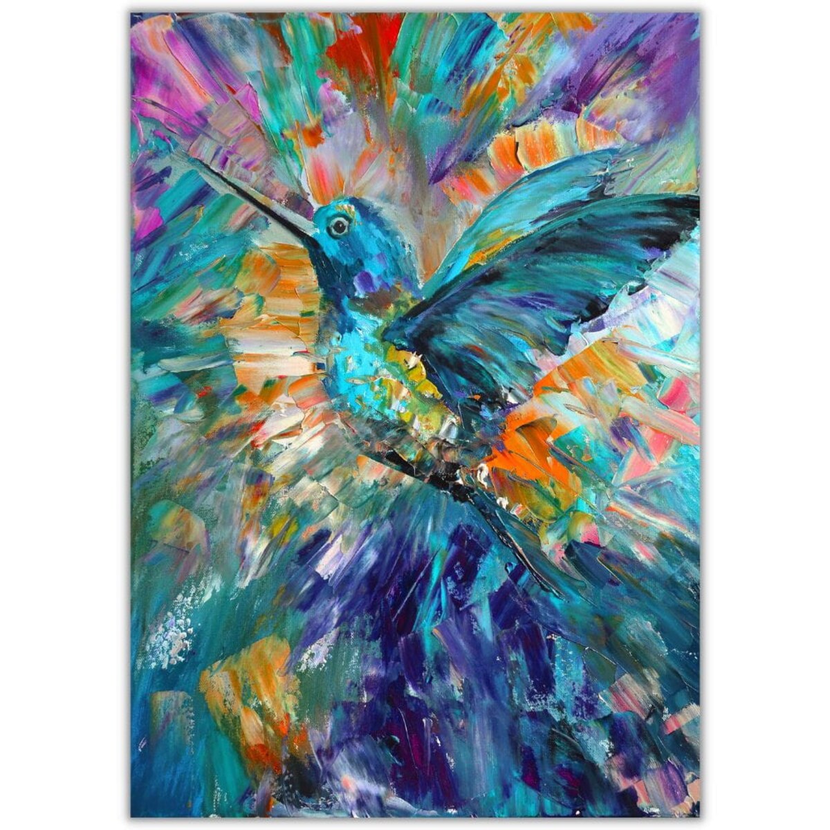 plakat painted bird 70x100 cm