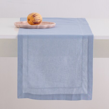 Solid Table Runner With Hemp 35x180 cm