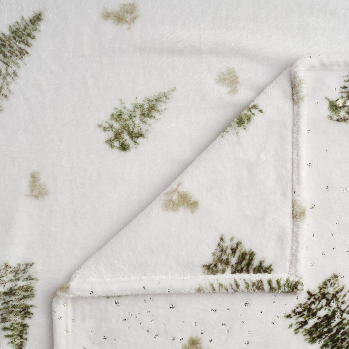 Drukowany koc Cosmerry 150x200 cm z motywem choinki