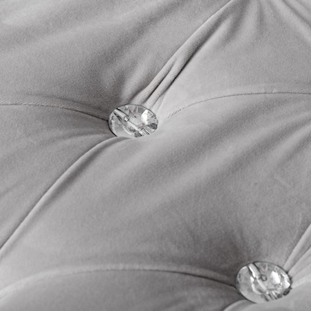 Welurowe krzesło w stylu glamour wykończone cyrkoniami brittani