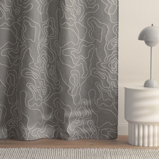 Zasłona Varda 140x250 cm z motywem abstrakcyjnym