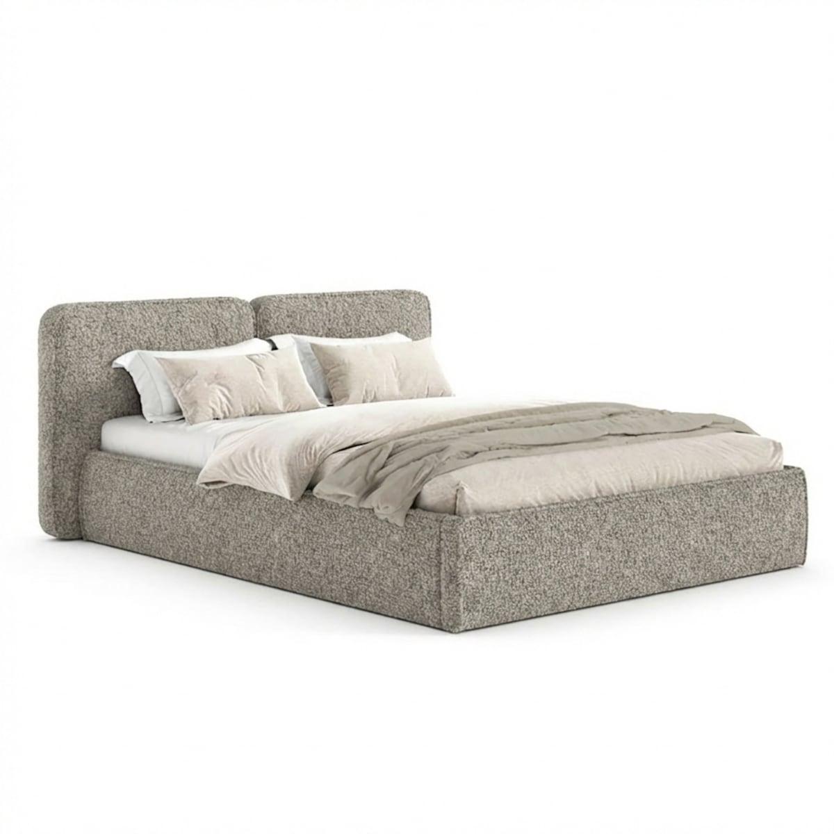 Łóżko Tapicerowane Elite 120X200 Stelaż Pojemnik Na Pościel Loop 17