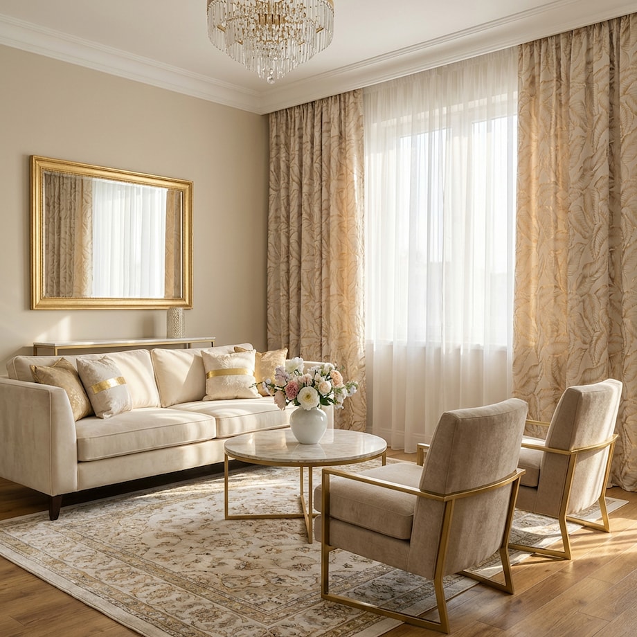 Zasłona Welwetowa Foglare 140x280 cm z motywem liściastym