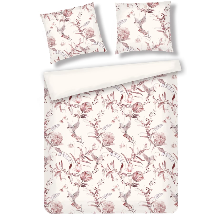 Pościel Welwetowa Sinobella 160x200 cm z motywem roślinnym