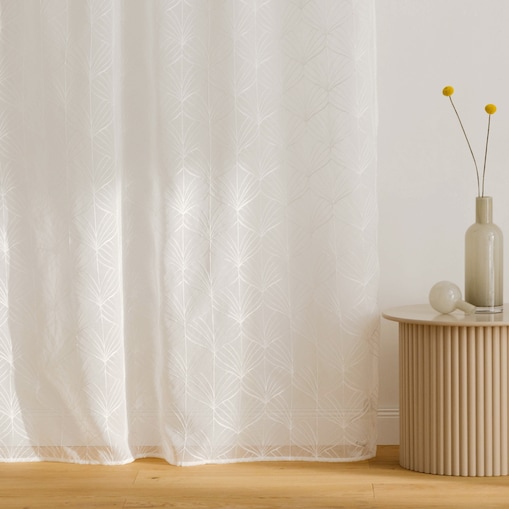 Firana Cesme 140x250 cm z motywem geometrycznym