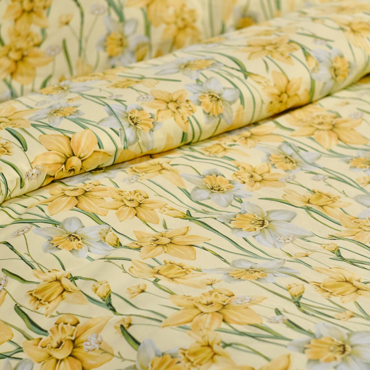 Pościel z bawełny satynowej Daffelis 160x200 cm z motywem kwiatowym