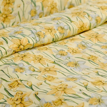 Pościel z bawełny satynowej Daffelis 160x200 cm z motywem kwiatowym