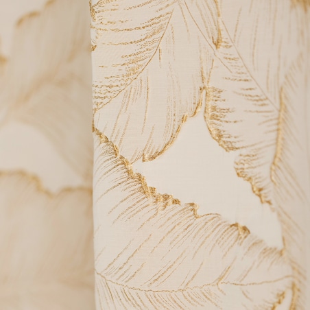 Zasłona Żakardowa Fernaso 140x250 cm z motywem liściastym