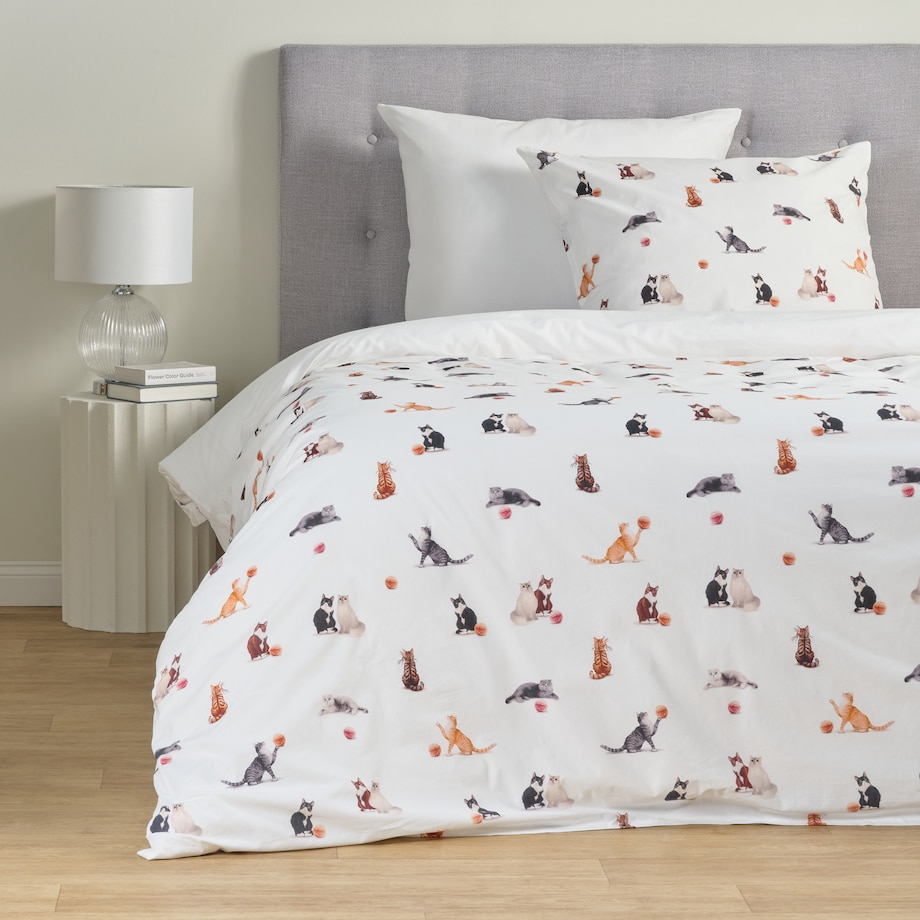 Pościel Bawełniana Gattino 160x200 cm z motywem zwierzęcym