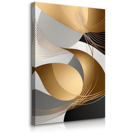 OBRAZ NA PŁÓTNIE ORNAMENTY NOWOCZESNY WZÓR ABSTRAKCJA GLAMOUR 80x120cm