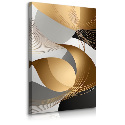 OBRAZ NA PŁÓTNIE ORNAMENTY NOWOCZESNY WZÓR ABSTRAKCJA GLAMOUR 80x120cm