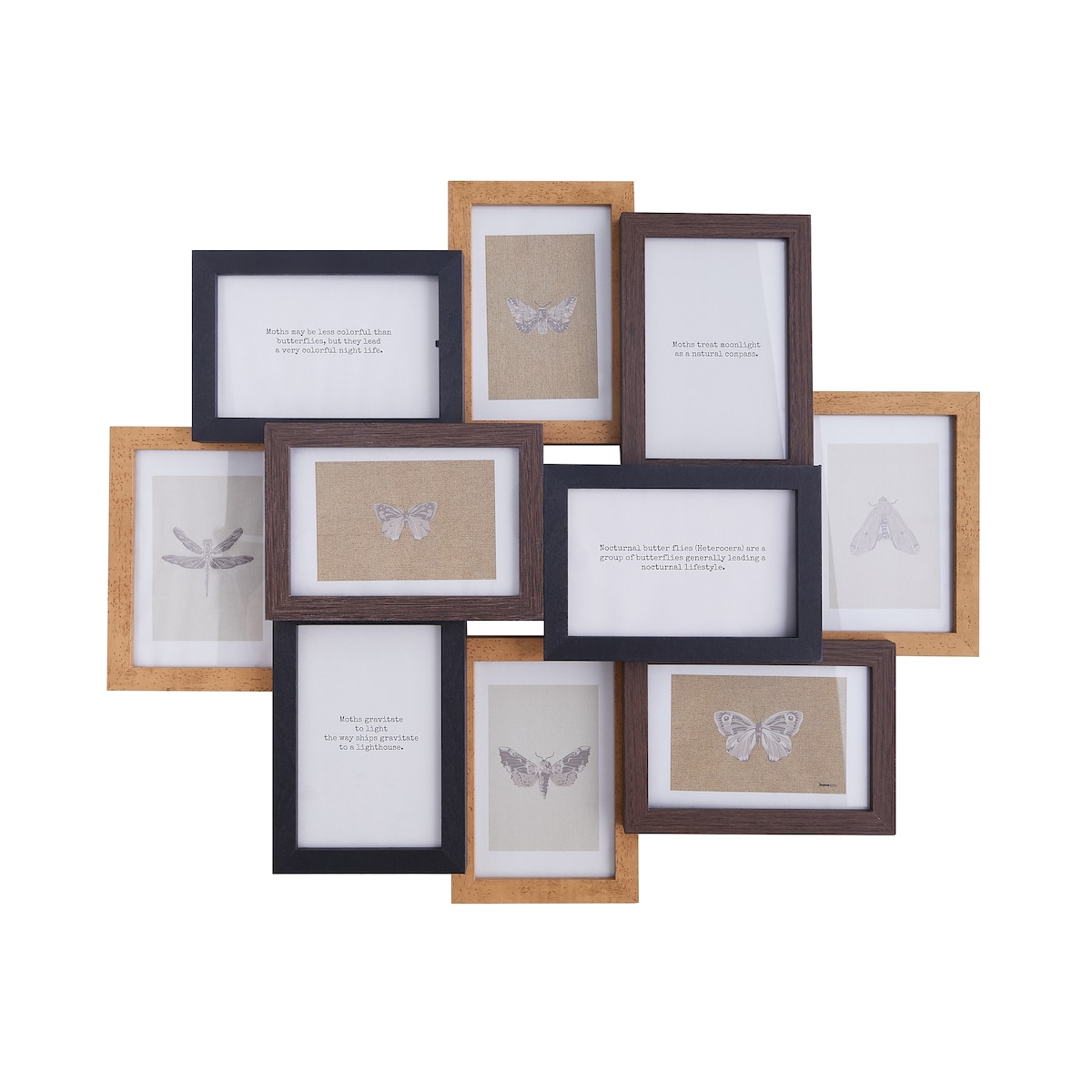 Drewniana multiramka na 10 zdjęć biron