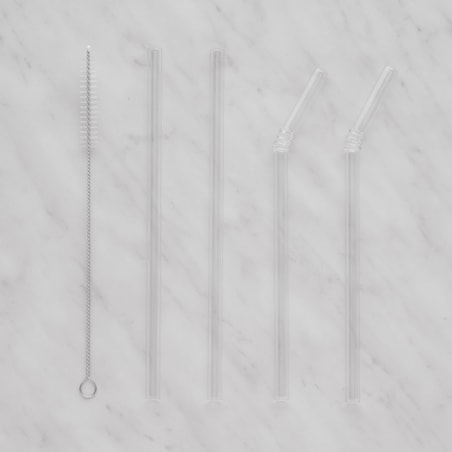 Zestaw szklanych Słomek Strawelli