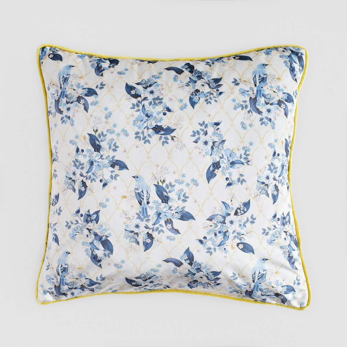 Poszewka z nadrukiem Lemondio 45x45 cm z motywem kwiatowym