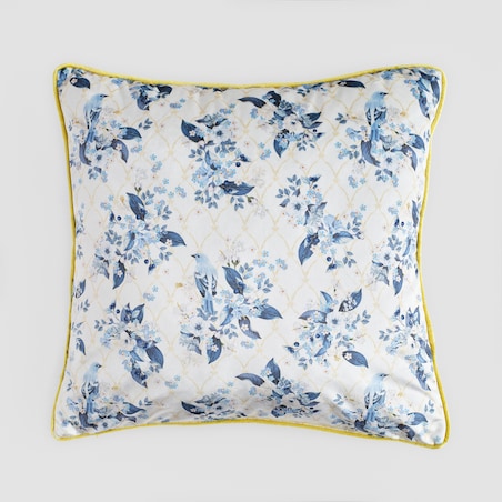 Poszewka z nadrukiem Lemondio 45x45 cm z motywem kwiatowym