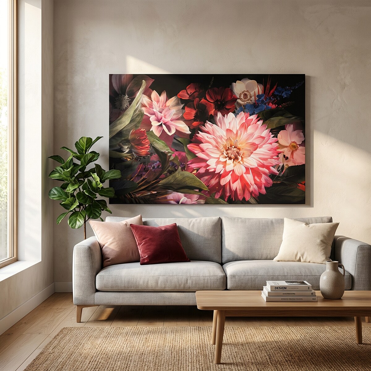 Obraz Gemma z motywem kwiatowym