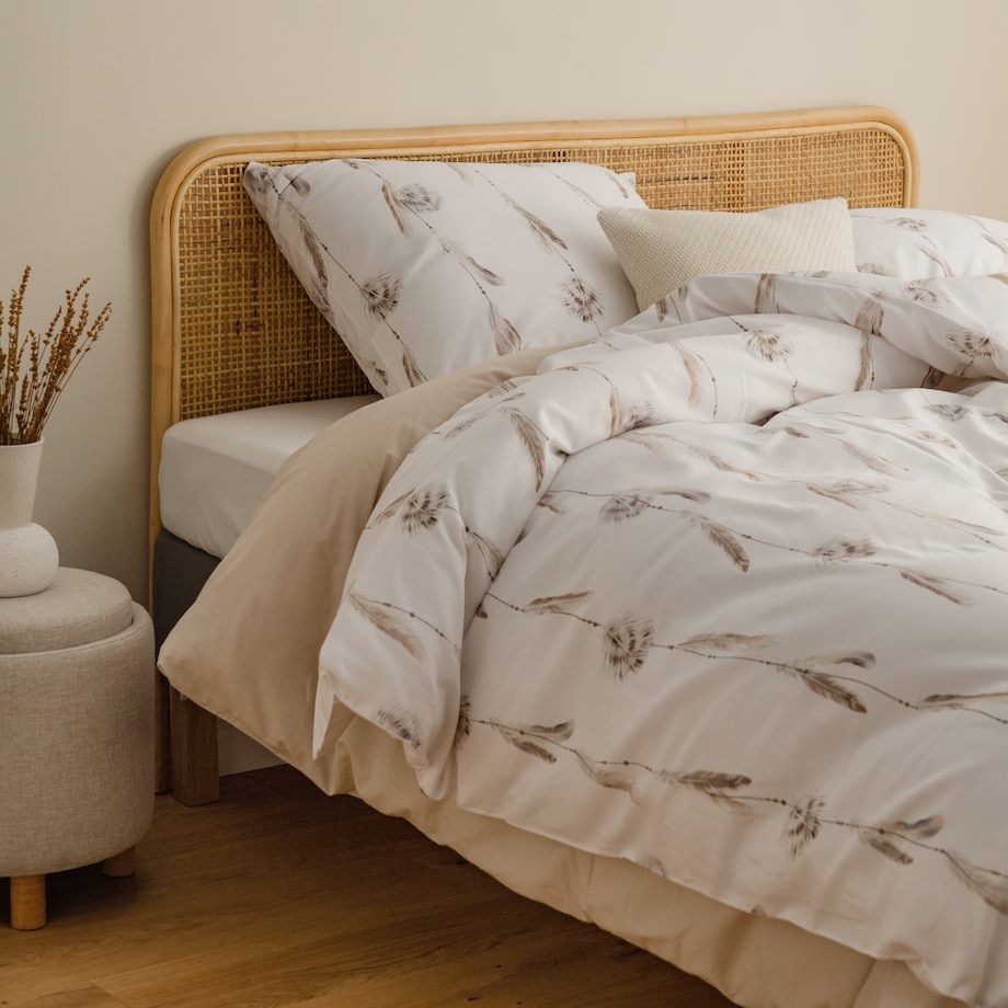 Sateen Bed Linen Feather 200x220 cm