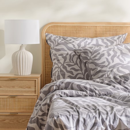 Pościel Bawełniana Kamea 160x200 cm z motywem liściastym