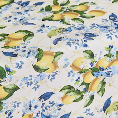 Obrus z nadrukiem Lemondi 150x220 cm z motywem owoców