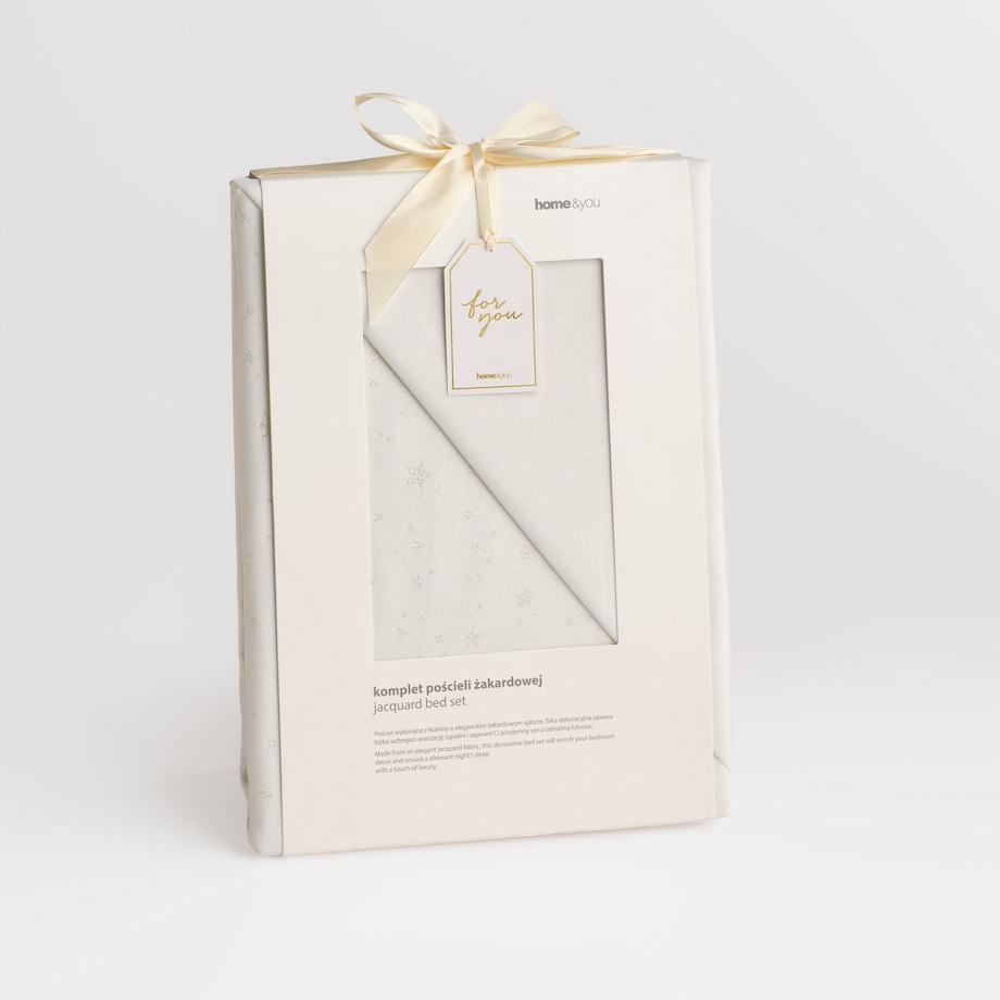 Pościel Żakardowa Noliso 200x220 cm z motywem gwiazdy