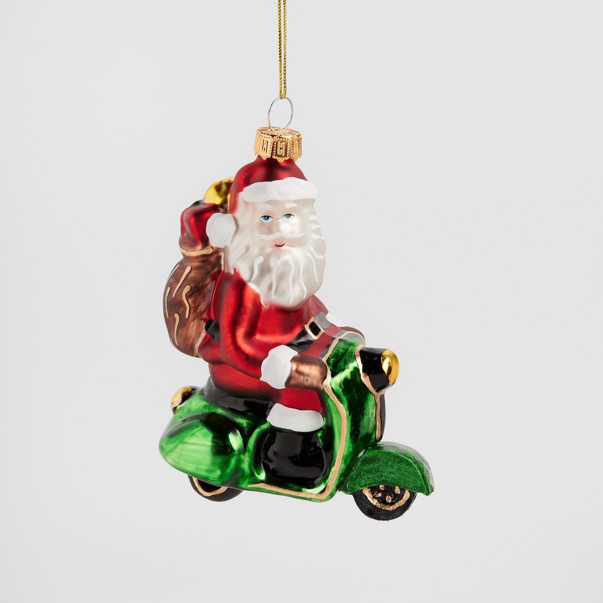 Bombka szklana Roller z motywem mikołaja