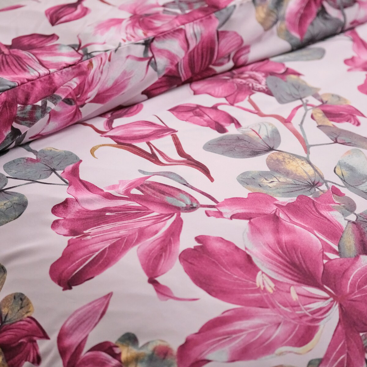 Pościel Z Mikrofibry Sirsa 200x220 cm z motywem roślinnym