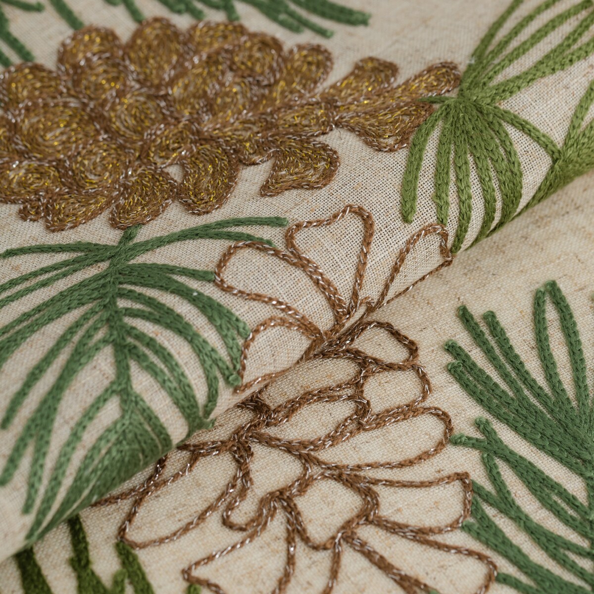 Bieżnik Haftowany Pinecones 35x178 cm