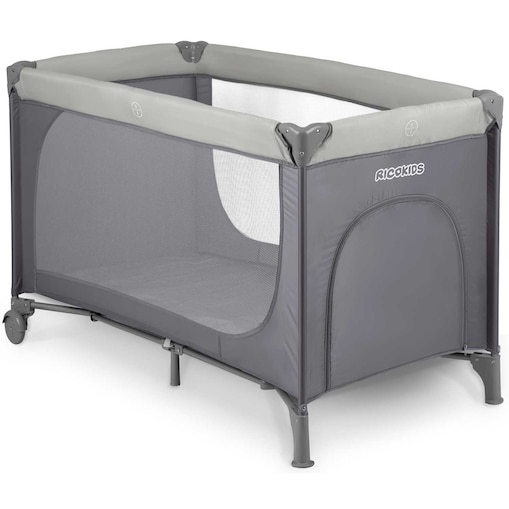 Łóżeczko turystyczne dla dziecka składane podróżne kojec Ricokids + materac + torba