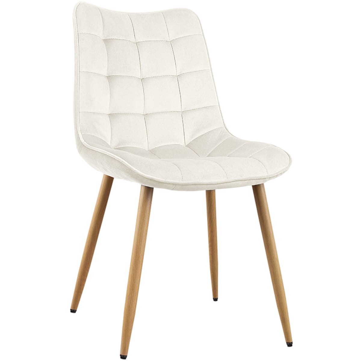 Krzesło tapicerowane do salonu jadalni pikowane welurowe