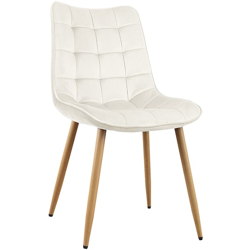 Krzesło tapicerowane do salonu jadalni pikowane welurowe