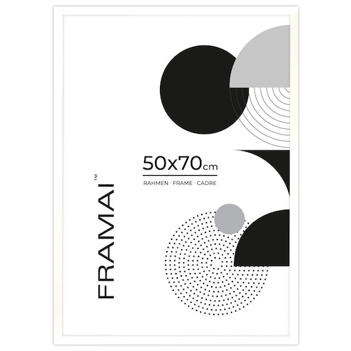 Ramka na zdjęcia 50x70 cm wisząca poziom pion rama MDF z plexi klasyczna ramka