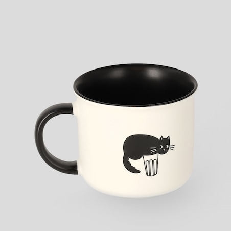 sirine, kubek z kotem