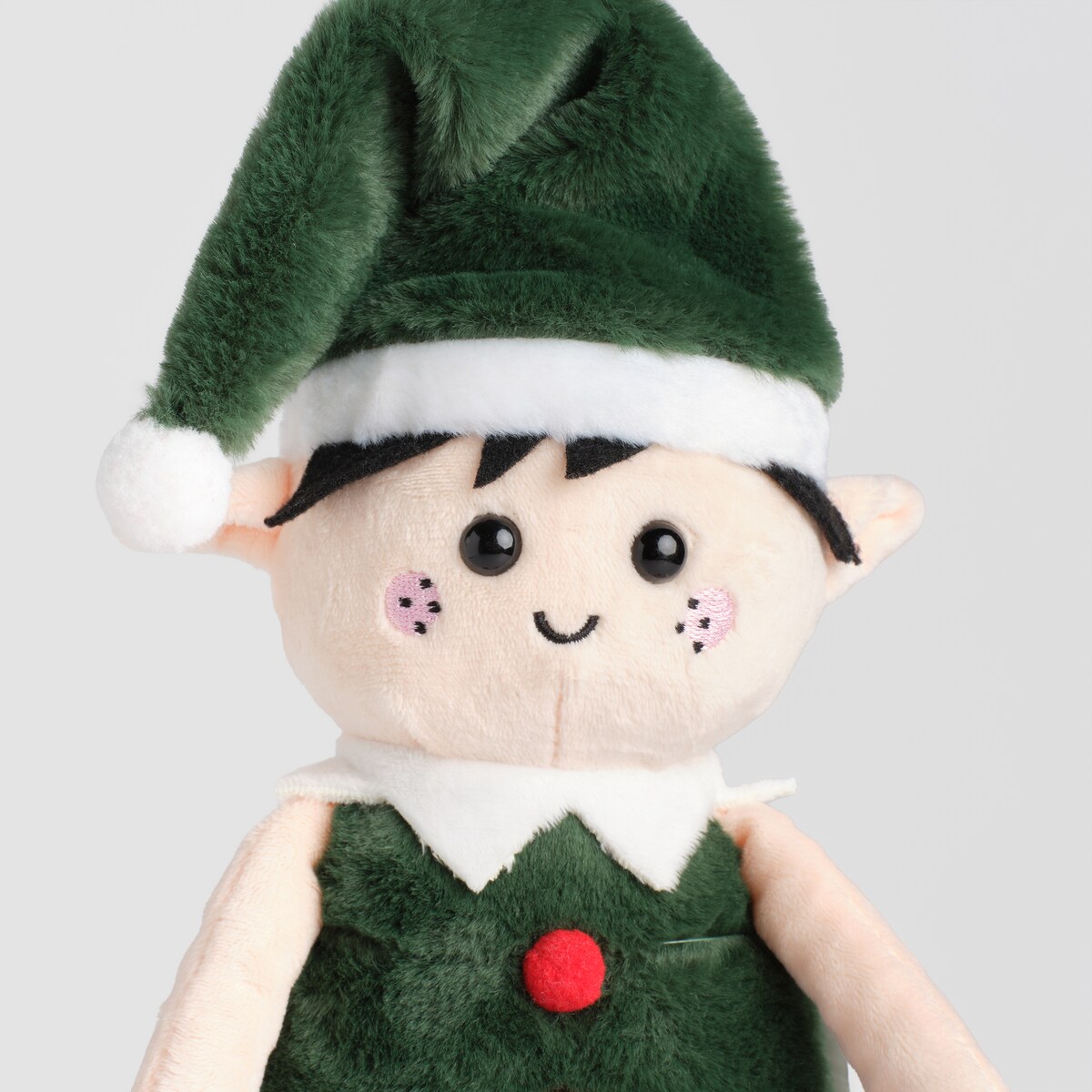 Przytulanka Elfi z motywem mikołaja