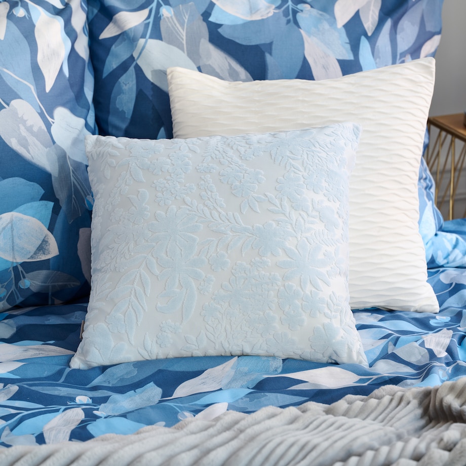 Poszewka Żakardowa Modo 45x45 cm z motywem kwiatowym