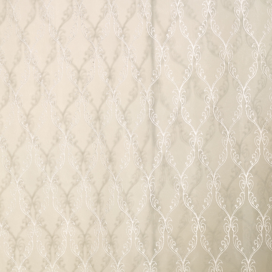 Firana haftowana Bella 140x250 cm z motywem arabeski