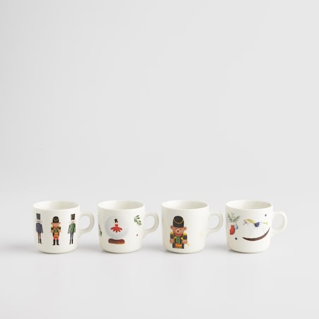 Komplet Kubków Nutpatcher z motywem dziadka do orzechów