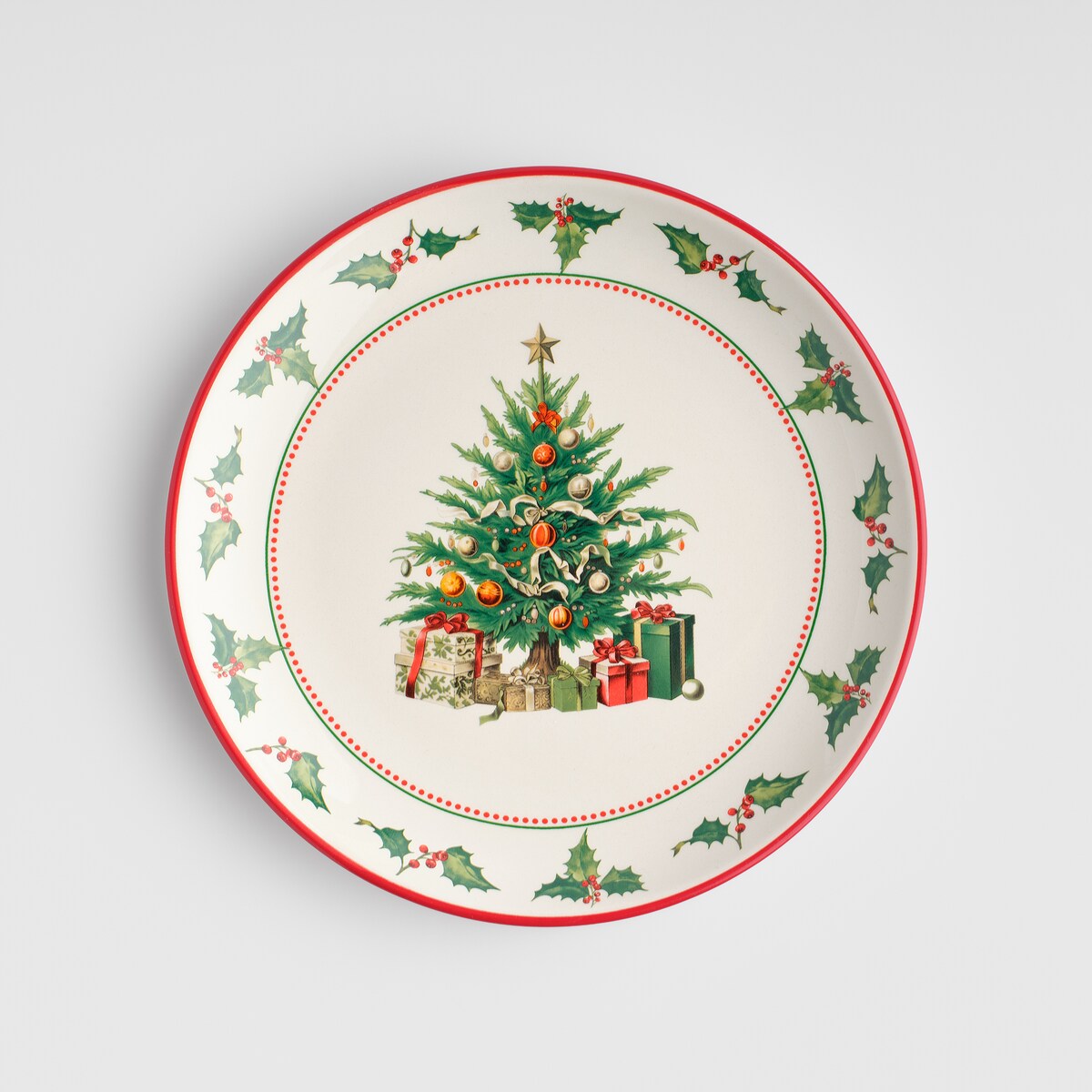Talerz Deserowy Regalos z motywem choinki